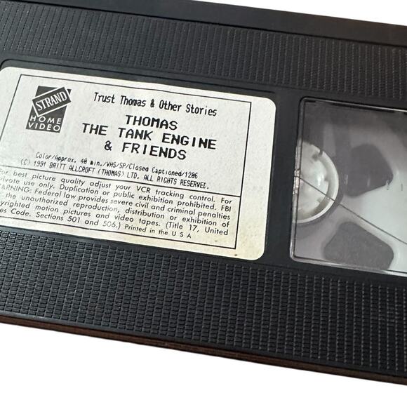 Thomas The Tank Engine VHS Trust Thomas & Other Stories George Carlin Train Rare - Picture 11 of 13